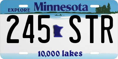 MN license plate 245STR