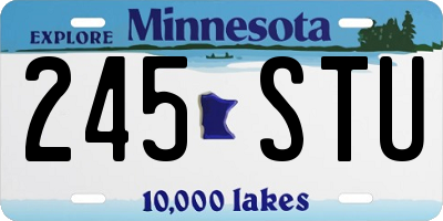MN license plate 245STU