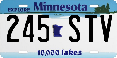 MN license plate 245STV