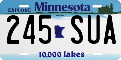 MN license plate 245SUA