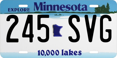MN license plate 245SVG