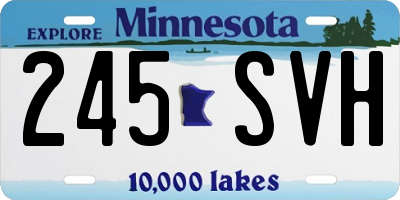 MN license plate 245SVH