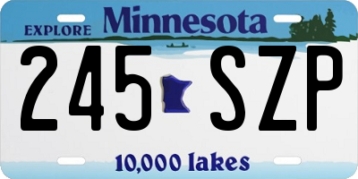 MN license plate 245SZP