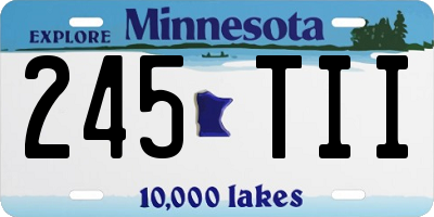 MN license plate 245TII