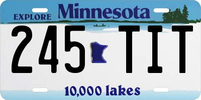 MN license plate 245TIT