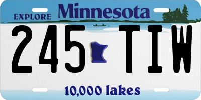 MN license plate 245TIW