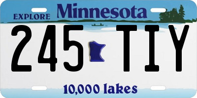 MN license plate 245TIY