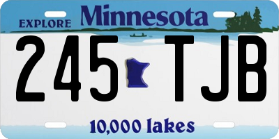 MN license plate 245TJB