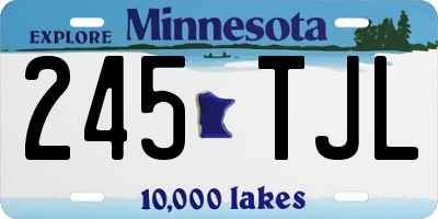 MN license plate 245TJL