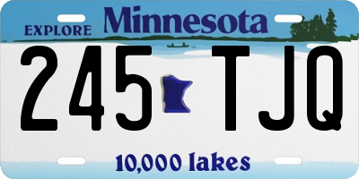MN license plate 245TJQ