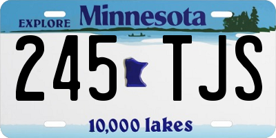 MN license plate 245TJS