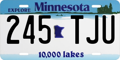 MN license plate 245TJU