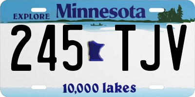 MN license plate 245TJV