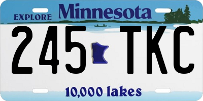 MN license plate 245TKC