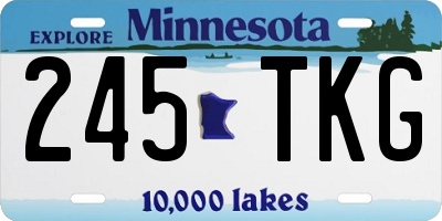 MN license plate 245TKG