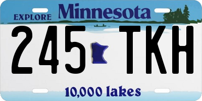 MN license plate 245TKH