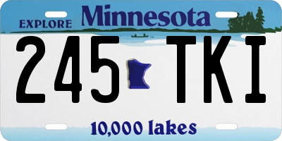 MN license plate 245TKI