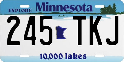 MN license plate 245TKJ