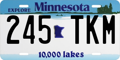 MN license plate 245TKM