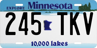MN license plate 245TKV