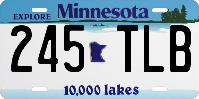 MN license plate 245TLB