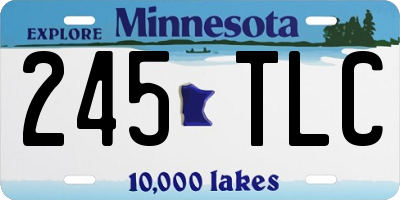 MN license plate 245TLC