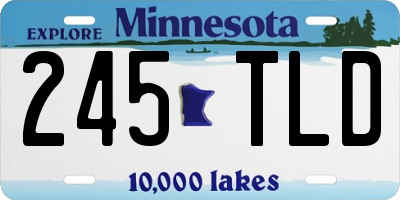 MN license plate 245TLD