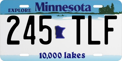 MN license plate 245TLF