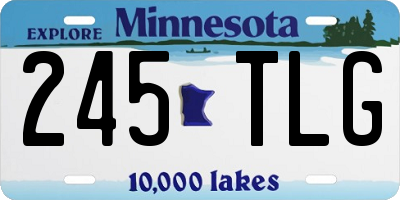 MN license plate 245TLG