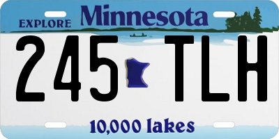 MN license plate 245TLH