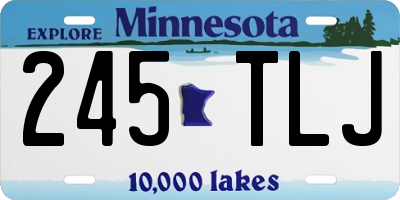 MN license plate 245TLJ