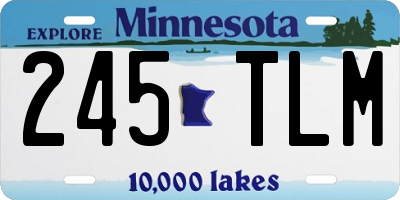 MN license plate 245TLM
