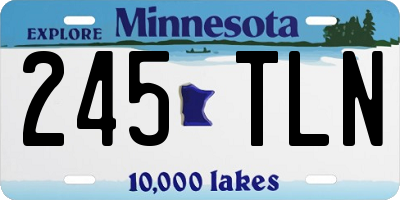 MN license plate 245TLN