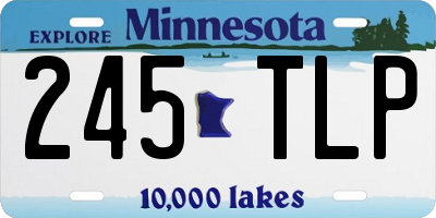 MN license plate 245TLP