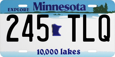 MN license plate 245TLQ