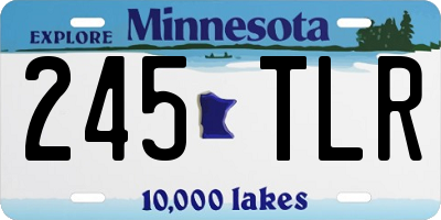 MN license plate 245TLR