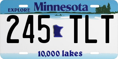 MN license plate 245TLT