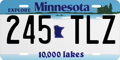 MN license plate 245TLZ