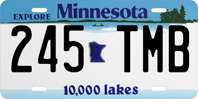 MN license plate 245TMB