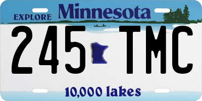 MN license plate 245TMC