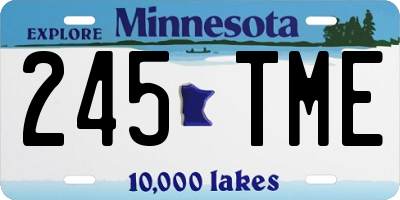 MN license plate 245TME