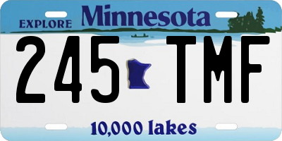 MN license plate 245TMF