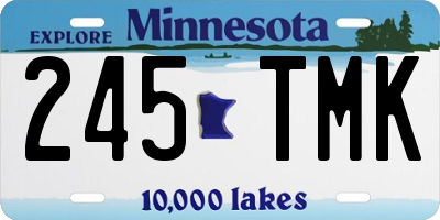 MN license plate 245TMK