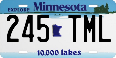 MN license plate 245TML
