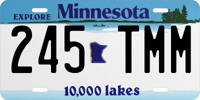 MN license plate 245TMM