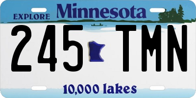 MN license plate 245TMN