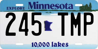 MN license plate 245TMP