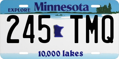 MN license plate 245TMQ