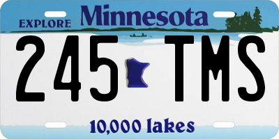 MN license plate 245TMS
