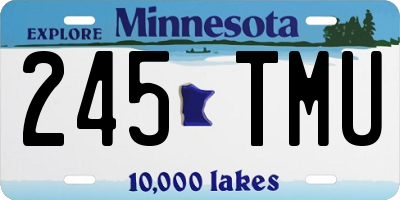 MN license plate 245TMU